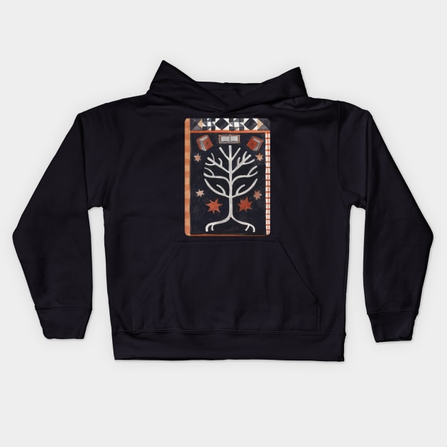 Book Tree - Book Worm Kids Hoodie by Book Moth Press